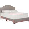 Safavieh Home Collection Theron Navy Velvet Nickel Nailhead Trim Full Bed(Light Grey)