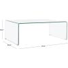 Safavieh Home Collection Willow Clear Coffee Table