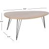 Safavieh Home Collection Wynton Oak and Black Coffee Table(Oak / Black)