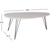 Safavieh Home Collection Wynton Oak and Black Coffee Table(Taupe / Black)