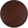 Safavieh Home Devin Dark Oak Pedestal Round Coffee Table(Dark Oak)