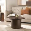 Safavieh Home Devin Dark Oak Pedestal Round Coffee Table(Dark Oak)