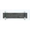 Safavieh Home Kayley Glass and Natural Brown Console Table(Glass / Black Oak)