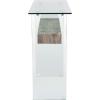 Safavieh Home Kayley Glass and Natural Brown Console Table(Glass / Grey Oak)