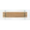 Safavieh Home Kayley Glass and Natural Brown Console Table(Glass / Natural Brown)