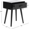 Safavieh Home Lyle Modern Slate Grey Accent Table(Black)