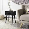 Safavieh Home Lyle Modern Slate Grey Accent Table(Black)