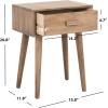 Safavieh Home Lyle Modern Slate Grey Accent Table(Chocolate)