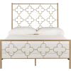 Safavieh Home Morris Moroccan Antique Gold Bed, Full(Antique Gold)