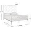 Safavieh Home Morris Moroccan Antique Gold Bed, Full(Antique Silver)