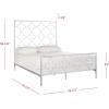 Safavieh Home Morris Moroccan Antique Gold Bed, Full(Antique Silver)