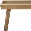 Safavieh Home Nonie Modern Slate Grey Tray Top Coffee Table(Chocolate)