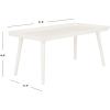 Safavieh Home Nonie Modern Slate Grey Tray Top Coffee Table(Vintage White)