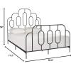 Safavieh Home Paloma Retro Black Bed, Full(Black)