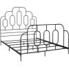 Safavieh Home Paloma Retro Black Bed, Full(Black)