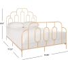 Safavieh Home Paloma Retro Black Bed, Full(Gold)