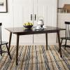 Safavieh Home Tia Modern Antique White Dining Table(Walnut)