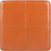 Safavieh Hudson Collection Williamsburg Brown Leather Square Storage Ottoman(Saddle)