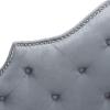 Safavieh Mercer Collection Arebelle Grey Tufted Headboard (Full)(Gray)