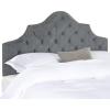 Safavieh Mercer Collection Arebelle Grey Tufted Headboard (Full)(Gray)