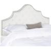 Safavieh Mercer Collection Arebelle Grey Tufted Headboard (Full)(White)