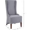 Safavieh Mercer Collection Becall Dining Chair, Artic Grey(Artic Grey)