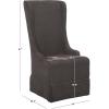 Safavieh Mercer Collection Becall Dining Chair, Artic Grey(Grey)