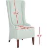 Safavieh Mercer Collection Becall Dining Chair, Artic Grey(Seafoam / Green)