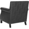 Safavieh Mercer Collection Charles Beige Linen Club Chair(Black / Crocodile)