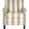 Safavieh Mercer Collection Charles Beige Linen Club Chair(Olive / White)