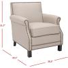 Safavieh Mercer Collection Charles Beige Linen Club Chair(beige)