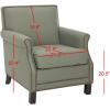 Safavieh Mercer Collection Charles Beige Linen Club Chair(grey)