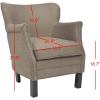 Safavieh Mercer Collection Connie Beige Linen Club Chair(Java)