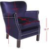 Safavieh Mercer Collection Connie Beige Linen Club Chair(Royal Blue)
