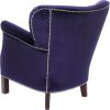 Safavieh Mercer Collection Connie Beige Linen Club Chair(Royal Blue)