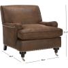Safavieh Mercer Collection Ella Brown Club Chair(Brown)