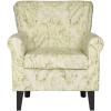 Safavieh Mercer Collection Margaret Ivory Floral Cotton Club Chair(Green)