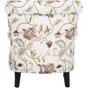 Safavieh Mercer Collection Margaret Ivory Floral Cotton Club Chair(Red / White)