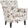 Safavieh Mercer Collection Margaret Ivory Floral Cotton Club Chair(Red / White)