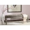 Safavieh Mercer Collection Randy Beige Linen Bench(Mushroom)