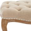 Safavieh Mercer Collection Randy Beige Linen Bench(Wheat / Natural Cream)