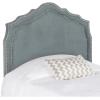 Safavieh Mercer Collection Skyler Grey Silver Nailhead Headboard (Full)(Gray)