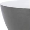 Safavieh Outdoor Collection Athena Modern Concrete Dark Grey Round 17.7-inch Accent Table(Grey)