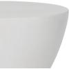 Safavieh Outdoor Collection Athena Modern Concrete Dark Grey Round 17.7-inch Accent Table(Ivory)