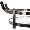Safavieh Sienna Bar Cart, Black Nickel/Glass(Black Nickel / Glass)