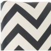 Safavieh Ziggy Grey/ White Upholstered Chevron Headboard (Queen)(Black / White)