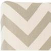 Safavieh Ziggy Grey/ White Upholstered Chevron Headboard (Queen)(Grey / White)