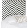 Safavieh Ziggy Grey/ White Upholstered Chevron Headboard (Queen)(Navy / White)