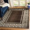 Martha Stewart by SAFAVIEH Collection 4′ x 5’7″ Light Brown MSR4440C Handmade Taj Mahal Viscose Entryway Living Room Foyer Bedroom Accent Rug(Light Brown)