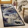Martha Stewart x SAFAVIEH Area Rug Collection – 4′ x 6′, Red, Handmade Wool, Ideal for Living Room, Foyer, Bedroom, Accent Space (MSR4872A)(Blue)